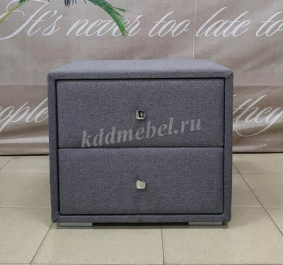 Тумба прикроватная Твист (Рогожка/Серый)