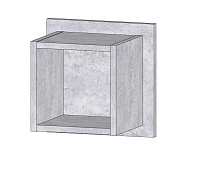 Полка квадрат Даллас (Цемент светлый)