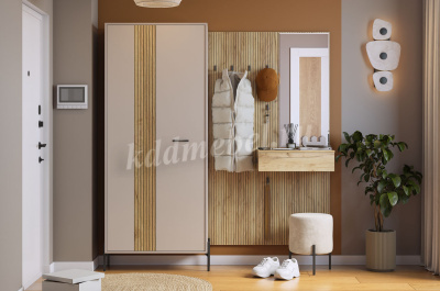 Вешалка Бодрум-1 (Дуб крафт золотой)