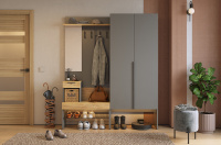 Прихожая Баско К1 графит дуб крафт золотой