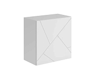 Шкаф навесной Гранж ШН-002 (Белый Шагрень/Белый Софт) 