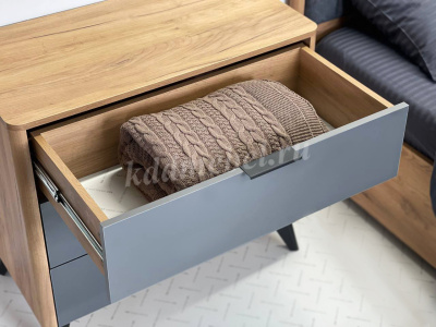 Комод Адам (Дуб крафт золотой/Графит)