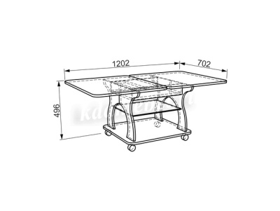 Стол журнальный Купер (Дуб сонома)