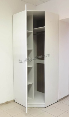 Шкаф угловой Бьянко (Белый лофт)