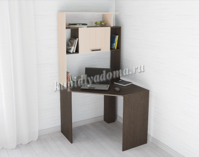 Стол компьютерный Квартет-12 (Венге/Дуб молочный)