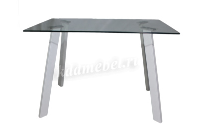 Стол обеденный DT-09 110*70 (Прозрачный/Белый) 