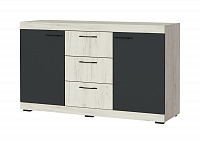 Комод Соната КС-1500 (Дуб крафт белый/Антрацит)