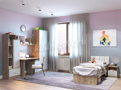 Шкаф Лего для книг (Дуб бунратти/Антрацит)