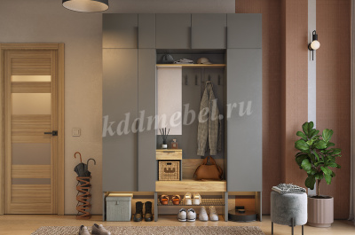 Антресоль 3дв. Баско L1200 (Графит)