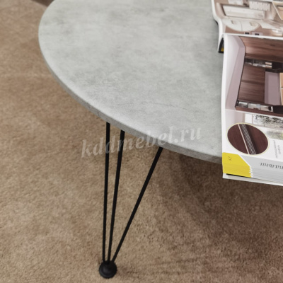 Стол журнальный Крит (Бетон светлый)