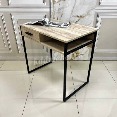 Стол письменный Стелла (Дуб крафт серый/Черный)