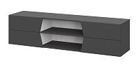 Тумба-11 Оникс навесная (Графит/Белый)