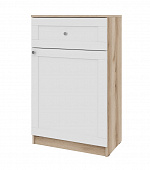 Тумба Квадро 363.03 МДФ (Дуб Делано/Белый)