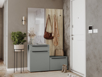 прихожая Люмьер_дуб сонома_шиншилла серая_композиция 8