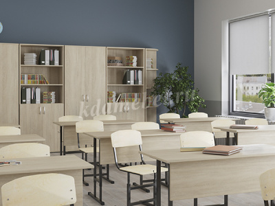 Стол ученический регулируемый двухместный СТОр002.0.5-7 (Дуб сонома)