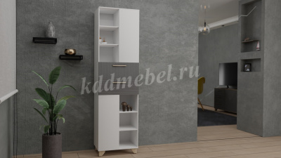 Пенал Копенгаген (Белый/Серый графит)