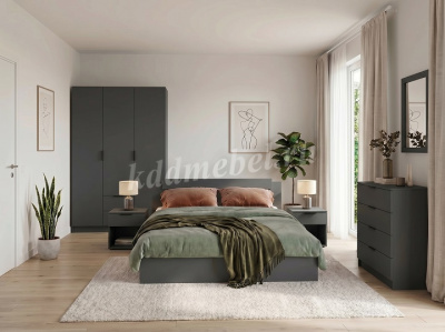 Кровать Чикаго НЕО 1.6 (Графит)
