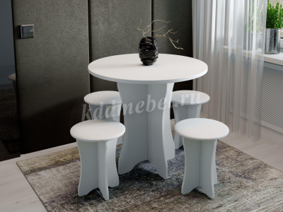 Обеденная группа Бон тип 6 (Белый к/з)