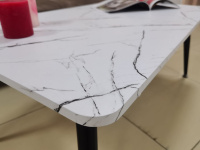 Стол журнальный BM-CT08 (Белый мрамор)