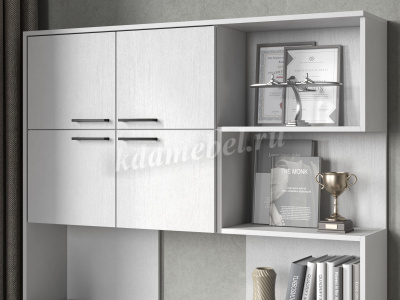 Стол компьютерный Брауни левый (Белый текстурный)