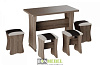 Обеденная группа Бон тип 1 (Дуб сонома трюфель/Шоколад/Бежевый) 