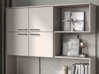 Компьютерный стол Брауни Левый прибл2 Кашемир