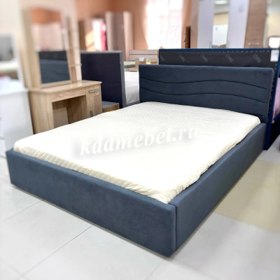 Кровать Мерида 1.6 с ламелями (Серый)