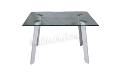 Стол обеденный DT-09 110*70 (Прозрачный/Белый) 