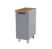 Шкаф нижний глубокий Г35Р кухня Кантри без столешницы (Белый/Карбон вулкан) 