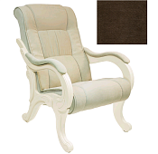 Кресло для отдыха Сенатор Модель 71 (Дуб шампань/Ткань велюр Коричневый Verona Brown)